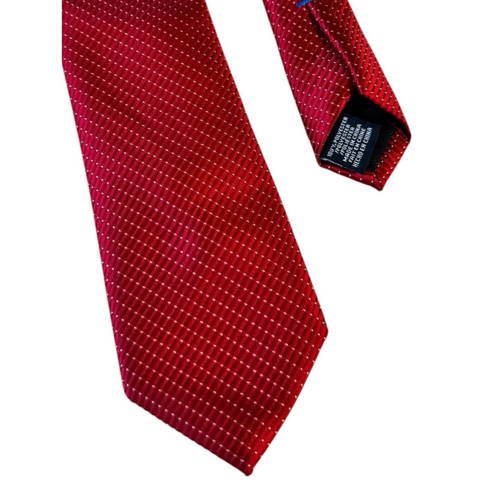 Nautica Mens Tie Luxe Old Money Quiet Luxury Preppy Wedding Red - Picture 2 of 6